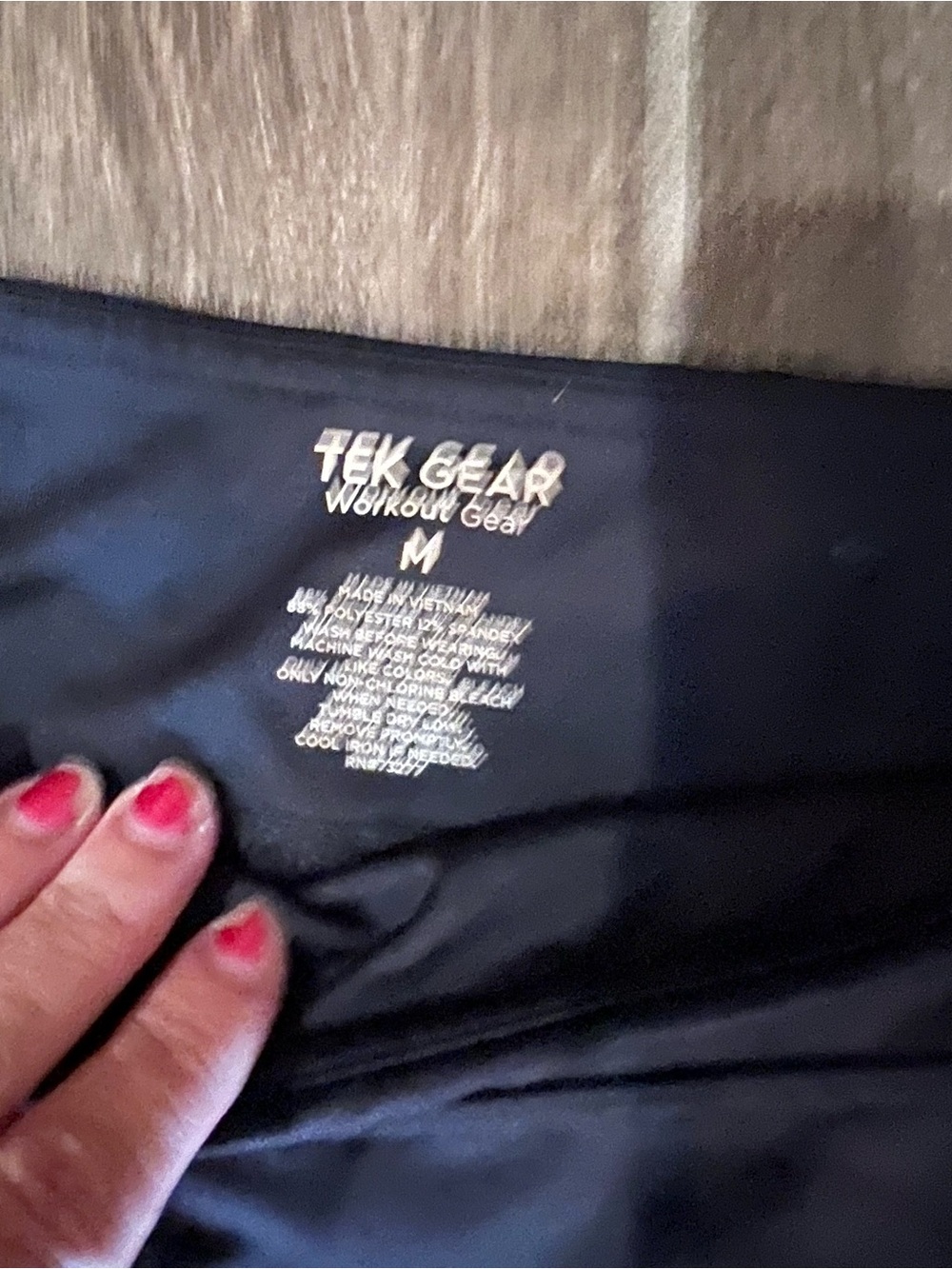 Active Capri Leggings for Women size M - Black & Teal - Picture 2 of 5
